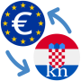 icon Euro to Croatian Kuna Convert