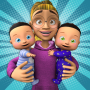icon Twin Newborn Baby Care - Babysitter Daycare Game
