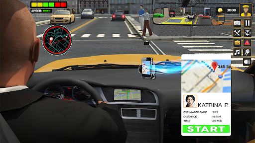 City Taxi Car Driver Taxi Game