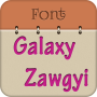 icon Zawgyi Design Galaxy Font