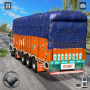 icon Mountain Cargo Truck Driving