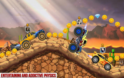 Mountain Climb Car Games: 2D Racing Drive