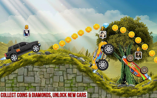 Mountain Climb Car Games: 2D Racing Drive