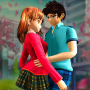 icon Anime Girl High School Simulator Game 3D