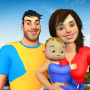 icon Virtual Super Mother Happy Busy Life Simulator