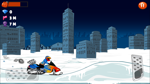 Snowmobile Stunt Racing Game