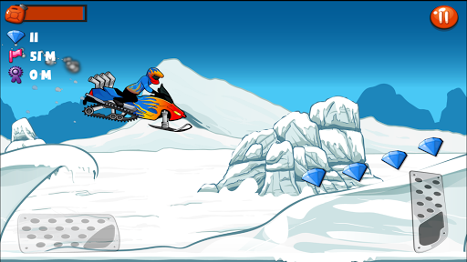 Snowmobile Stunt Racing Game