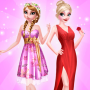 icon Sisters Red Dressup Makeup for Samsung S5830 Galaxy Ace
