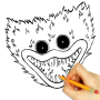 icon How to draw Huggy Wuggy