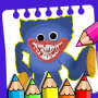 icon Huggy Wuggy Coloring Poppy Playtime