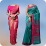 icon Women Saree Photo Suit Editor for oppo A57