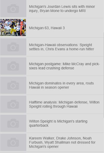 Michigan Football Database