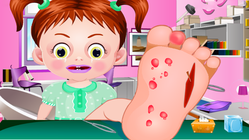 Girl foot surgery