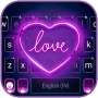 icon Purple Neon Heart