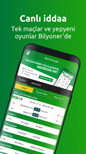 Bilyoner - İddaa Bülteni & Canlı Sonuçlar