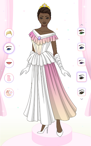 Princess Dress Up & Coloring