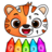 icon Color by Number 1,9