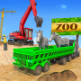 icon Zoo Construction: Heavy Excavator Truck Driving