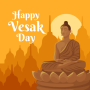 icon Happy Vesak Day Greeting Cards for Sony Xperia XZ1 Compact