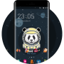 icon Cool Panda Merry Go Round Planet Space Free Theme
