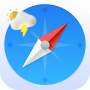 icon Smart compass app: weather forecast, GPS location for Huawei MediaPad M3 Lite 10