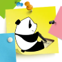 icon Sticky Note with Momo Panda