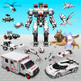 icon Ambulance Transform Robot Game
