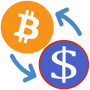 icon Bitcoin to US Dollar