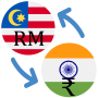 icon Indian rupee to Malaysian Ringgit
