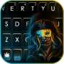 icon Gangster Mask Girl Keyboard Background