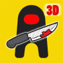 icon 3D Black Impostor - Crazy Crewmates Killer for oppo A57