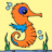 icon Octopus and Seashells Coloring 0.1
