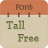 icon Tall Fonts Free for Android 4.0