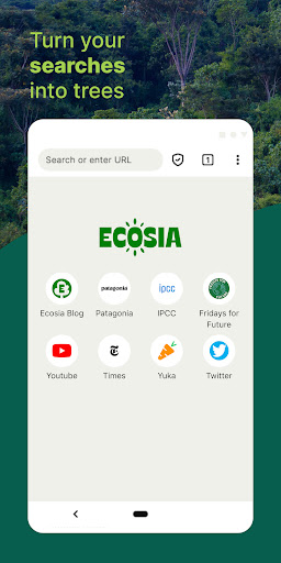 Ecosia: Browse to plant trees.