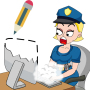 icon Draw Police - Tricky Puzzles for LG Q6a