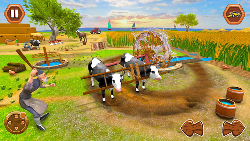 Real Bull Farm Village Farming Simulator Games 3D