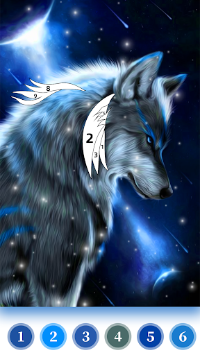 Wolf Coloring Book Color Game