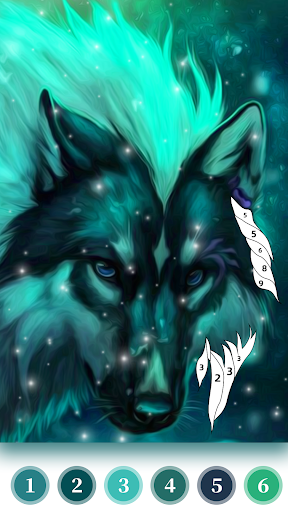 Wolf Coloring Book Color Game