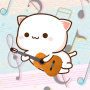 icon Peach Cat Music