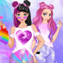 icon BFF Sleepover Dress Up Game for iball Slide Cuboid