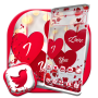 icon Love Heart Red Launcher Theme