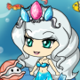icon Mermaid Pretty Girl