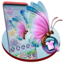 icon Pink Butterfly Launcher Theme for iball Slide Cuboid