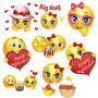 icon Romantic emojis for whatsapp and facebook for LG Q6a