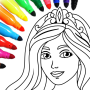 icon Princess Coloring Game for intex Aqua A4