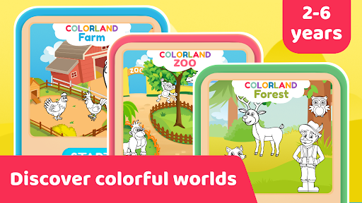 Animals Coloring and Learn