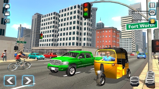 US City Auto Rickshaw: Modern Tuk Tuk Games 2020