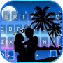 icon Romantic Beach Love Keyboard Background for Samsung Galaxy Note 10 1