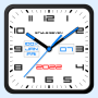 icon Square Analog Clock-7