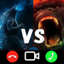 icon Call Godzilla and kong Horror Video Call for oppo A57